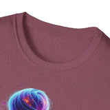 Space Buns T-Shirt – Futuristic Alien Art Tee, 420-Inspired Cosmic Style