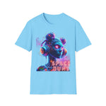 Space Buns T-Shirt – Futuristic Alien Art Tee, 420-Inspired Cosmic Style