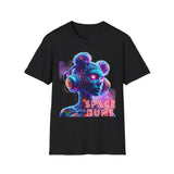 Space Buns T-Shirt – Futuristic Alien Art Tee, 420-Inspired Cosmic Style