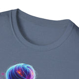 Space Buns T-Shirt – Futuristic Alien Art Tee, 420-Inspired Cosmic Style