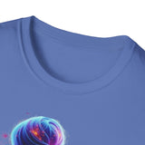 Space Buns T-Shirt – Futuristic Alien Art Tee, 420-Inspired Cosmic Style
