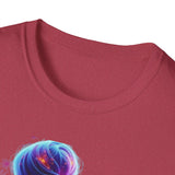 Space Buns T-Shirt – Futuristic Alien Art Tee, 420-Inspired Cosmic Style