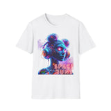Space Buns T-Shirt – Futuristic Alien Art Tee, 420-Inspired Cosmic Style